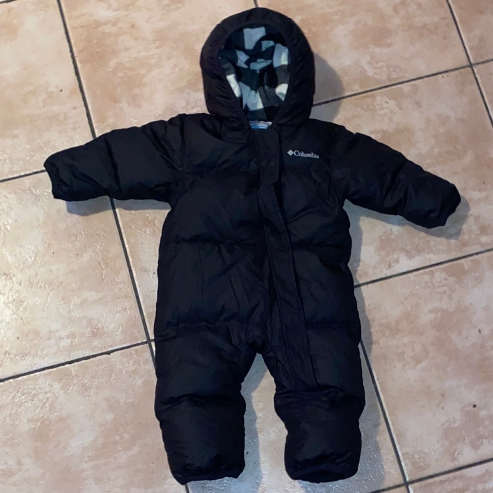 Columbia Infant Black Snowsuit with Hood